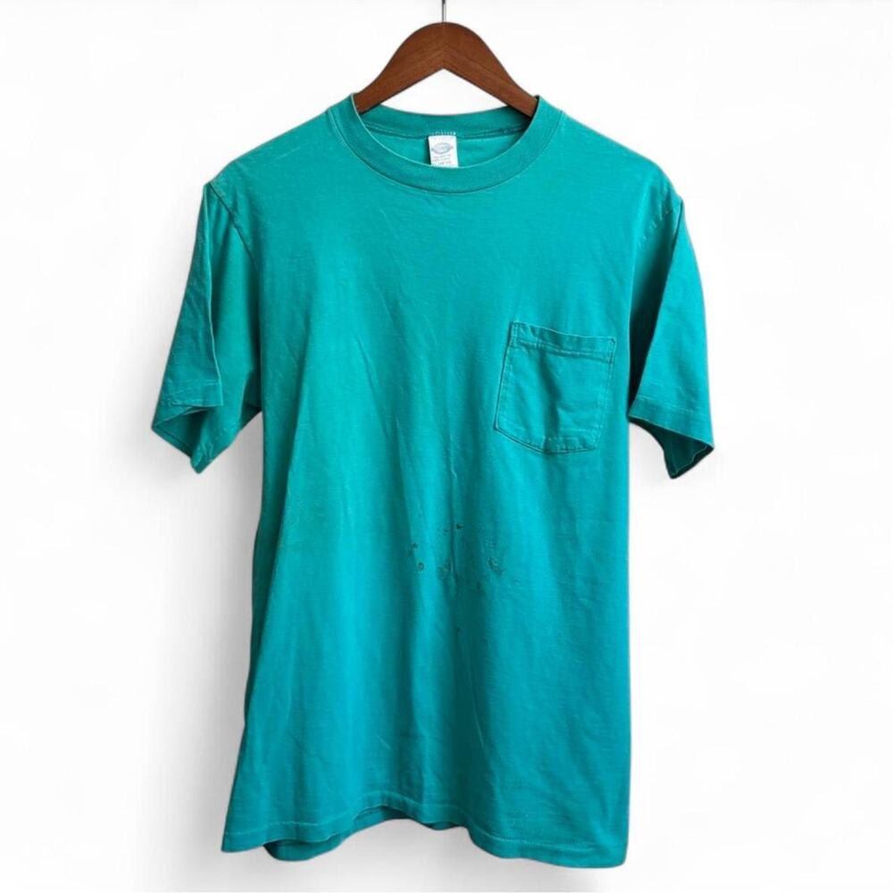 Vintage 90s Towncraft Selvedge Pocket Tee Mens XL Retro Minimalist Grunge
